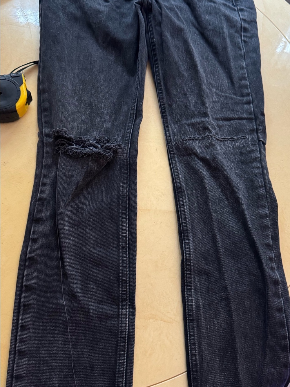 Ksubi Black Denim Skinny Brooklen Gray Jeans Sz. 31" Flag Tag Distressed
